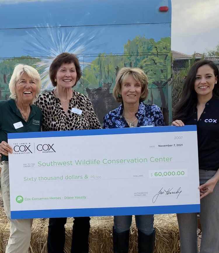 SWCC donor appreciation check presentation Nov. 7 2021